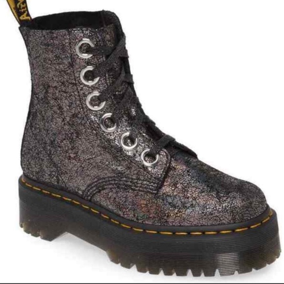 Martens Molly Iridescent Retro Platform Boot